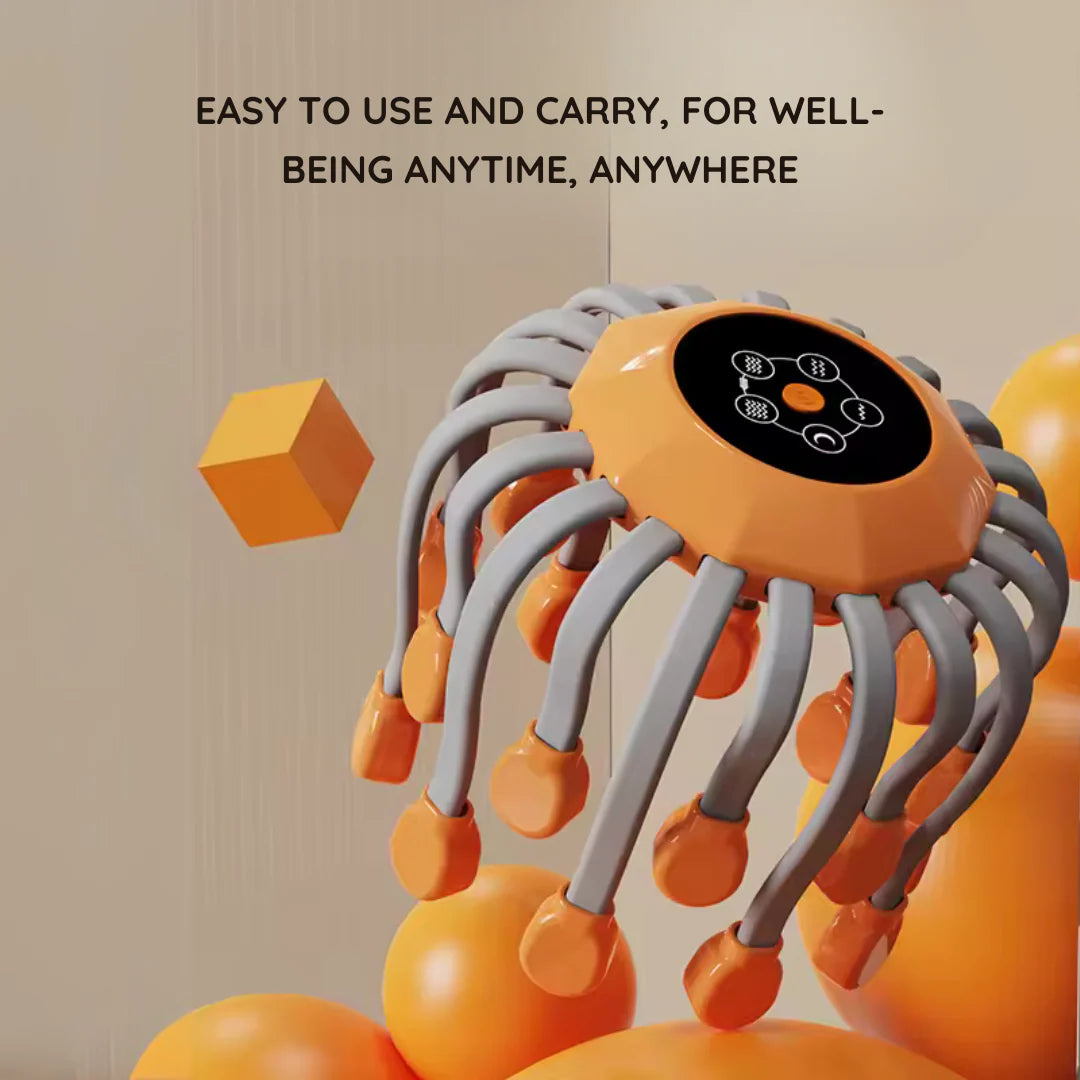 Head Massager helps relieve tension and promote relaxation