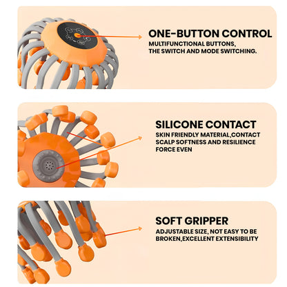 Head Massager helps relieve tension and promote relaxation