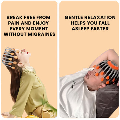 Head Massager helps relieve tension and promote relaxation